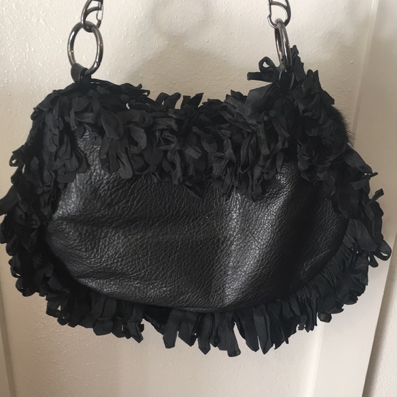 Phoebe and Josephine Fringe and Fur Handbag - Picture 5 of 6